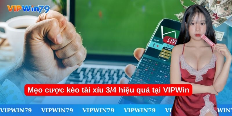 Mẹo cược kèo tài xỉu 3/4 hiệu quả tại VIPWin